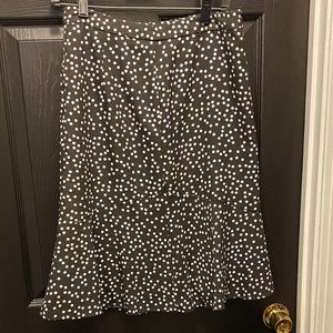 Fit  Flare Swing Polka Dot Skirt
